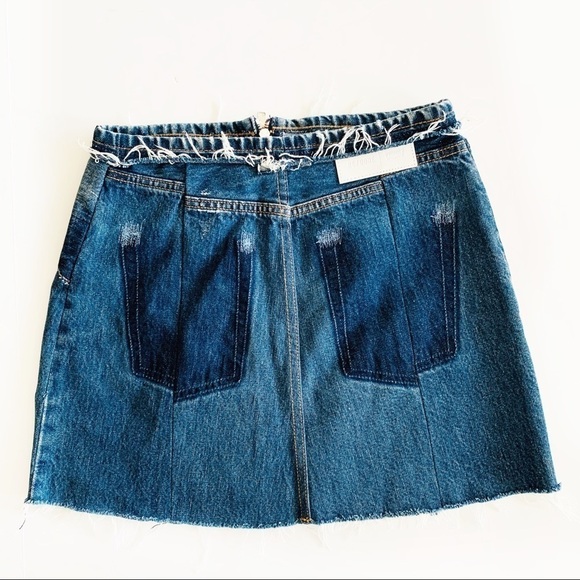 Re/done Levi’s | Zip Front Denim Mini Skirt 26 - Picture 6 of 6